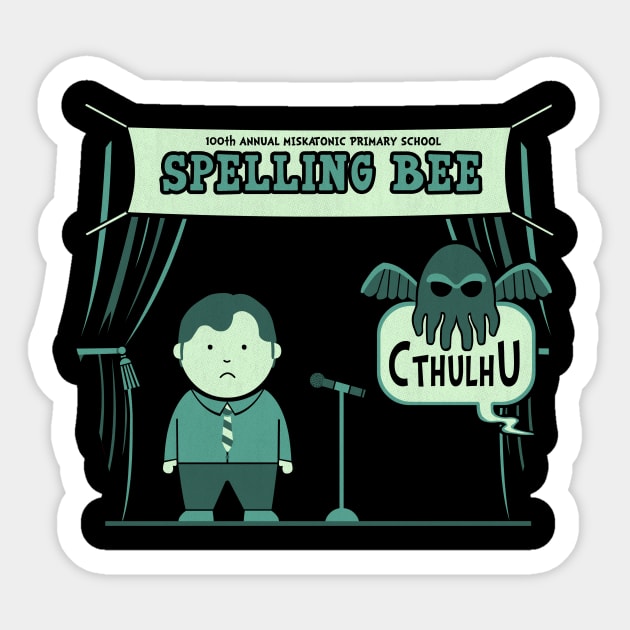 Spelling Bee Sticker by HandsOffMyDinosaur